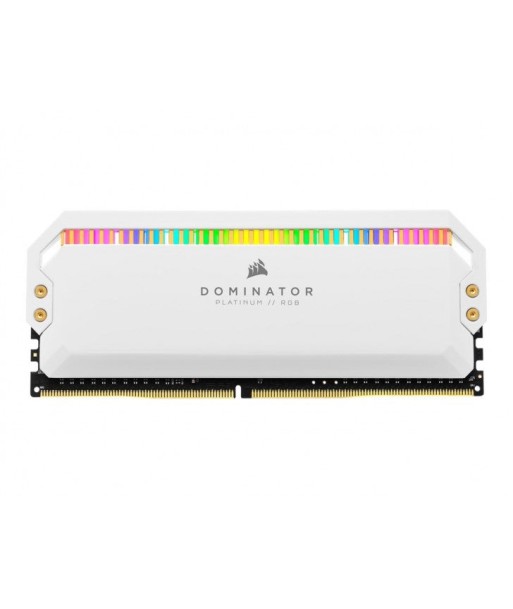 CORSAIR DOMINATOR PLATINUM RGB 32GO DDR4 3200 CL16 ( 4x8GO) BLANC . basket pas cher