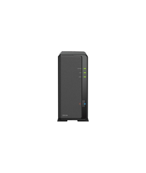 Synology DiskStation DS124 serveur de stockage NAS Bureau Realtek RTD1619B 1 Go DDR4 DiskStation Manager Noir les muscles