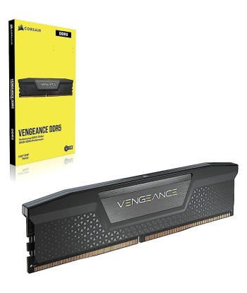 Corsair Vengeance CMK32GX5M2B6000C36 module de mÃ©moire 32 Go 2 x 16 Go DDR5 6000 MHz rembourrage situé sous