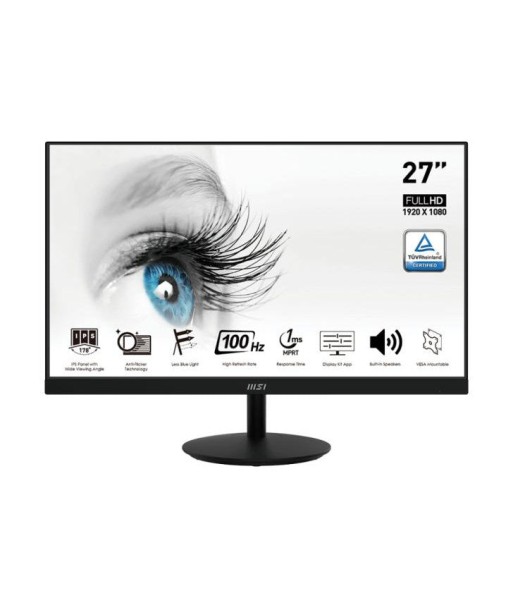 MSI Pro MP271A Ã©cran plat de PC 68,6 cm (27") 1920 x 1080 pixels Full HD LCD Noir la livraison gratuite