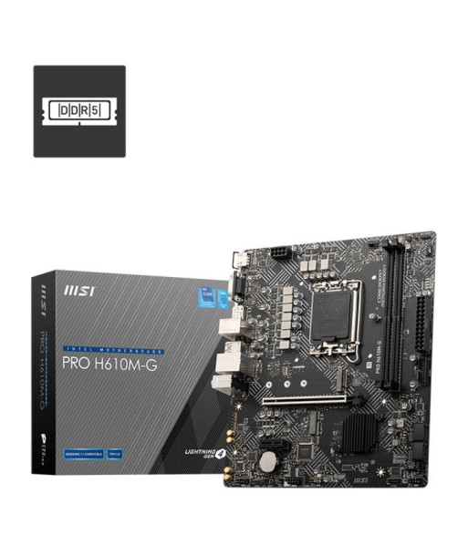 MSI PRO H610M-G DDR5 suggérées chez