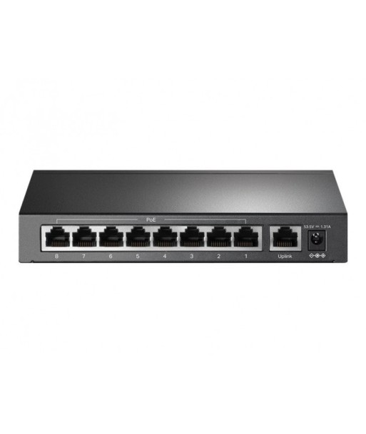 TP-LINK TL-SF1009P - Switch de bureau 9 ports 10/100 Mbps avec 8 ports PoE+ JUSQU'A -70%! 