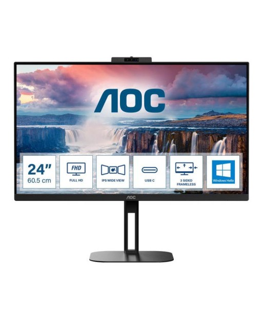 AOC V5 24V5CW/BK Ã©cran plat de PC 60,5 cm (23.8") 1920 x 1080 pixels Full HD LED Noir Comparez plus de prix