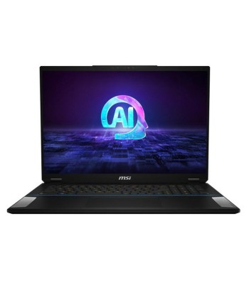 MSI Stealth 18 AI Studio A1VGG-002FR Intel Core Ultra 9 185H Ordinateur portable 45,7 cm (18") Quad HD+ 32 Go DDR5-SDRAM 2 To SSD NVIDIA GeForce RTX 4070 Wi-Fi 7 (802.11be) Windows 11 Pro Noir en linge