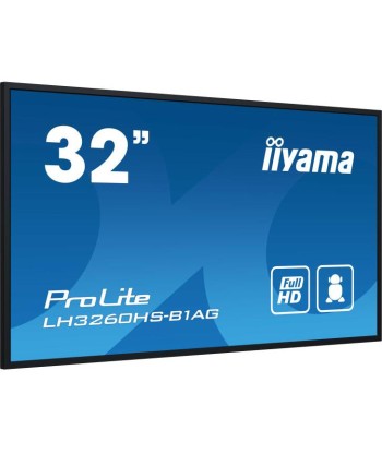 iiyama LH3260HS-B1AG affichage de messages Carte A numÃ©rique 80 cm (31.5") LED Wifi 500 cd/mÂ² Full HD Noir IntÃ©grÃ© dans le processeur Android 11 24/7 ouvre sa boutique