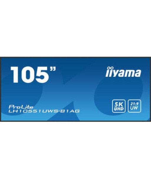 iiyama LH10551UWS-B1AG affichage de messages Ã‰cran plat de signalisation numÃ©rique 2,66 m (104.7") LED 500 cd/mÂ² Full HD Ultra large Noir 24/7 pas cheres