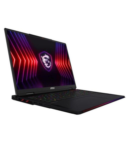 MSI Raider 18 HX A14VIG-058FR IntelÂ® Core? i9 i9-14900HX Ordinateur portable 45,7 cm (18") UHD+ 64 Go DDR5-SDRAM 2 To SSD NVIDIA GeForce RTX 4090 Wi-Fi 7 (802.11be) Windows 11 Pro Noir Véritable concentré