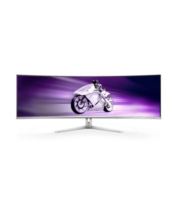 Philips Evnia 8000 49M2C8900/00 Ã©cran plat de PC 124,2 cm (48.9") 5120 x 1440 pixels Dual QHD QDOLED Blanc pas cher