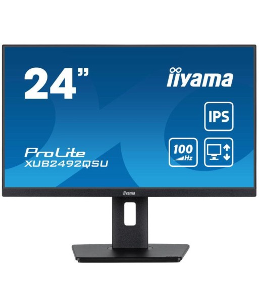 iiyama ProLite XUB2492QSU-B1 Ã©cran plat de PC 60,5 cm (23.8") 2560 x 1440 pixels Wide Quad HD LED Noir Les magasins à Paris