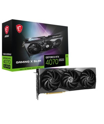 MSI GAMING GeForce RTX 4070 SUPER 12G X SLIM NVIDIA 12 Go GDDR6X Jusqu'à 80% De Réduction