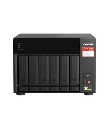 QNAP TS-673A NAS Tower AMD Ryzen V1500B 8 Go DDR4 36 To HDD QNAP Turbo System Anthracite ouvre sa boutique