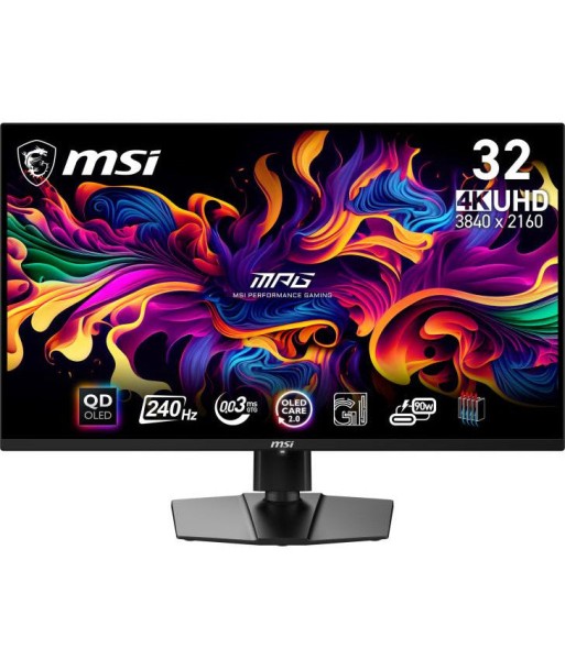 MSI MPG 321URX QD-OLED Ã©cran plat de PC 80 cm (31.5") 3840 x 2160 pixels 4K Ultra HD QDOLED Noir pas cher