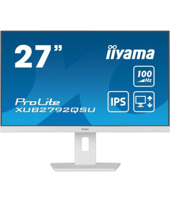 iiyama ProLite XUB2792QSU-W6 Ã©cran plat de PC 68,6 cm (27") 2560 x 1440 pixels Wide Quad HD LED Blanc pas cher