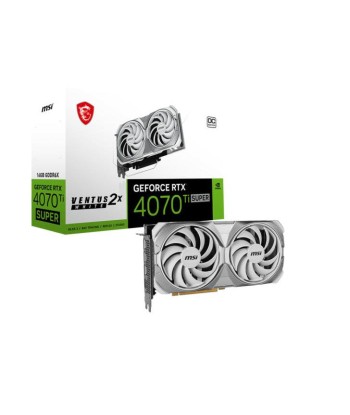 MSI GeForce RTX 4070 Ti SUPER 16G VENTUS 2X WHITE OC NVIDIA 16 Go GDDR6X Economisez 