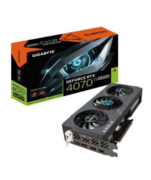 GIGABYTE EAGLE GeForce RTX 4070 Ti SUPER OC 16G NVIDIA 16 Go GDDR6X pas cheres