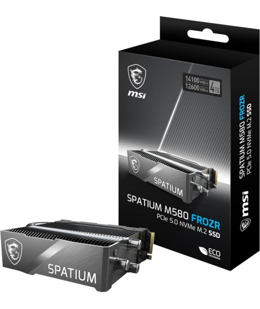 MSI SSD SPATIUM M580 PCIe 5.0 NVMe M.2 4TB FROZR basket pas cher