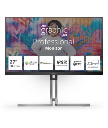 AOC Q27U3CV Ã©cran plat de PC 68,6 cm (27") 2560 x 1440 pixels 4K Ultra HD LCD Noir pas chere