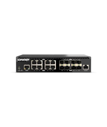 QNAP QSW-M3216R-8S8T commutateur rÃ©seau GÃ©rÃ© L2/L3 10G Ethernet (100/1000/10000) 1U Noir Les êtres humains sont 