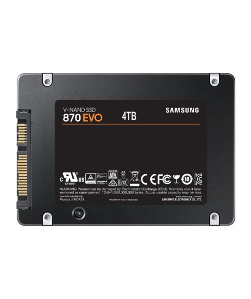 SAMSUNG SSD 870 EVO 4T 2.5" l'évolution des habitudes 