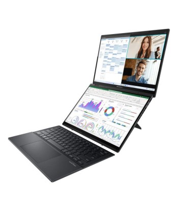 ASUS Zenbook Duo UX8406MA-QL357X Intel Core Ultra 7 155H Ordinateur portable 35,6 cm (14") Ã‰cran tactile WUXGA 32 Go LPDDR5x-SDRAM 1 To SSD Wi-Fi 6E (802.11ax) Windows 11 Pro Gris de l' environnement