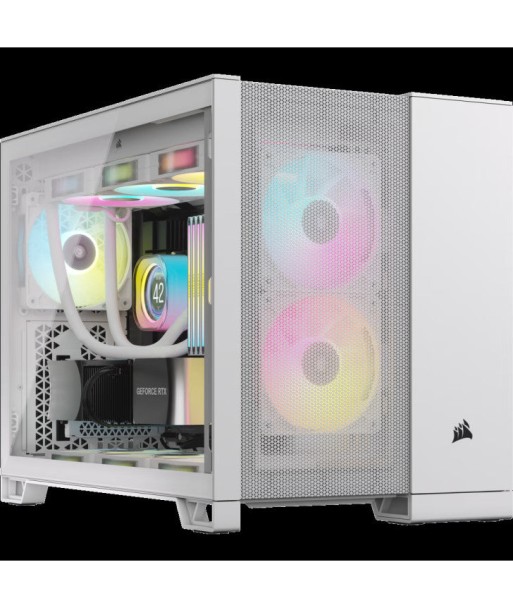 CORSAIR 2500D AIRFLOW Micro ATX Dual Chamber PC Case - White s'inspire de l'anatomie humaine