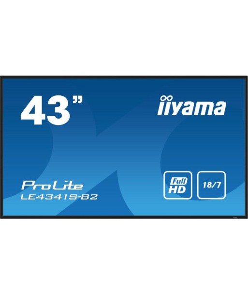 iiyama PROLITE LE4341S-B2 Ã‰cran plat de signalisation numÃ©rique 108 cm (42.5") LCD 350 cd/mÂ² Full HD Noir 18/7 vous aussi creer 