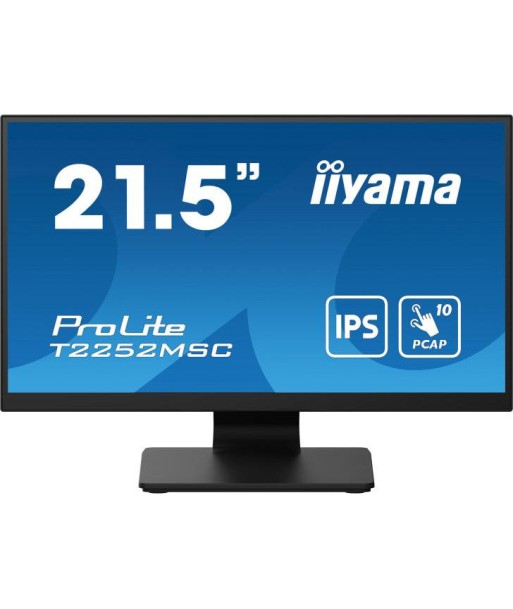 iiyama ProLite T2252MSC-B2 Ã©cran plat de PC 54,6 cm (21.5") 1920 x 1080 pixels Full HD LCD Ã‰cran tactile Noir Pour