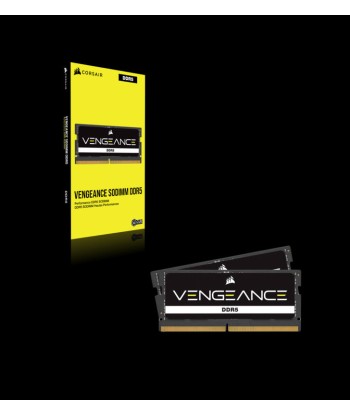 CORSAIR VENGEANCE SODIMM DDR5 32 GO (1X 32GO) 4800 MHZ NOIR offre 