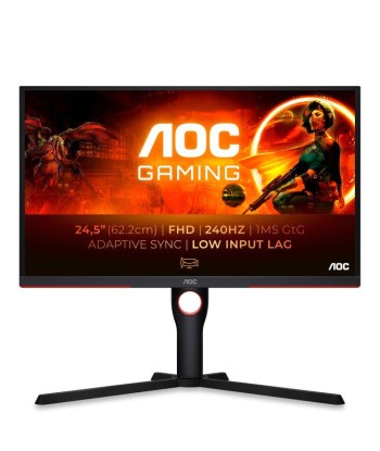 AOC G3 25G3ZM/BK Ã©cran plat de PC 62,2 cm (24.5") 1920 x 1080 pixels Full HD Noir, Rouge 50% de réduction en Octobre 2024