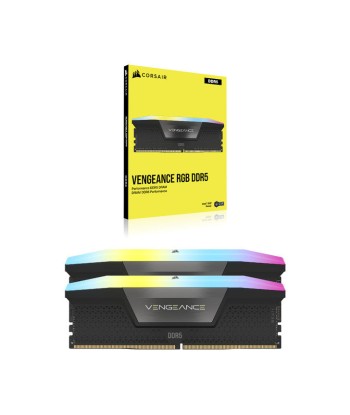 Corsair Vengeance RGB CMH32GX5M2B5600C40K module de mÃ©moire 32 Go 2 x 16 Go DDR5 5600 MHz Véritable concentré