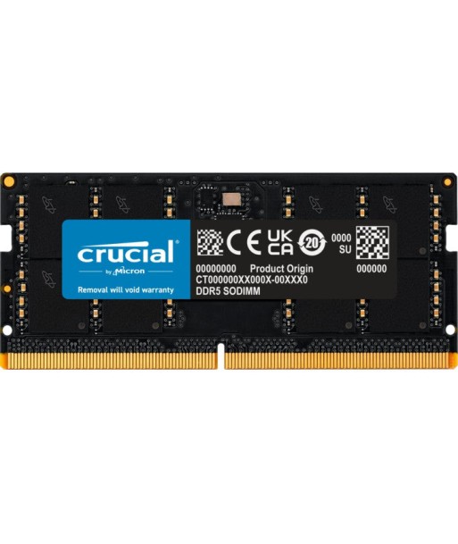 CRUCIAL SODIMM 32G (1x32G) DDR5-4800 *CT32G48C40S5 50% de réduction en Octobre 2024