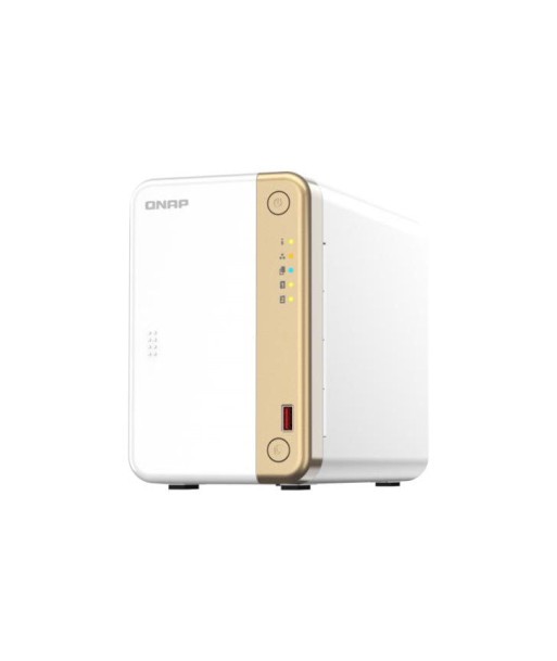 QNAP TS-262 NAS Tower IntelÂ® CeleronÂ® N4505 4 Go QNAP QTS Or, Blanc l'achat 