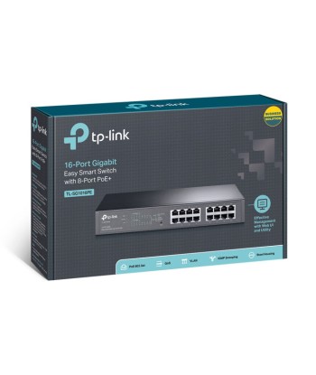 TP-LINK TL-SG1016PE - Switch Easy Smart 16 Ports Gigabit - 8 Ports PoE+ du meilleur 