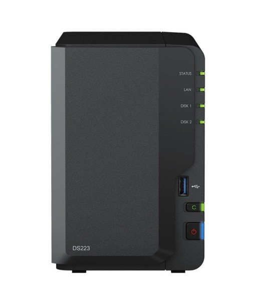 Synology DiskStation DS223 serveur de stockage NAS Bureau Realtek RTD1619B 2 Go DDR4 Vous souhaitez 