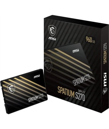 MSI SPATIUM S270 SATA 2.5 960GB disque SSD 960 Go 2.5" SÃ©rie ATA III 3D NAND basket pas cher