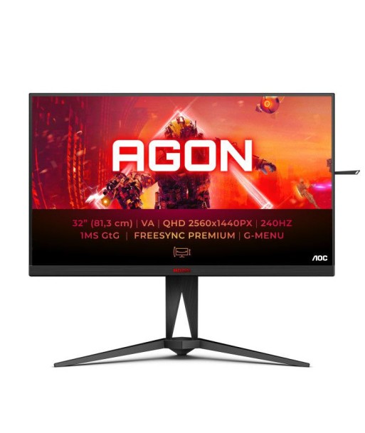 AOC AGON 5 AG325QZN/EU LED display 80 cm (31.5") 2560 x 1440 pixels Quad HD Noir les muscles